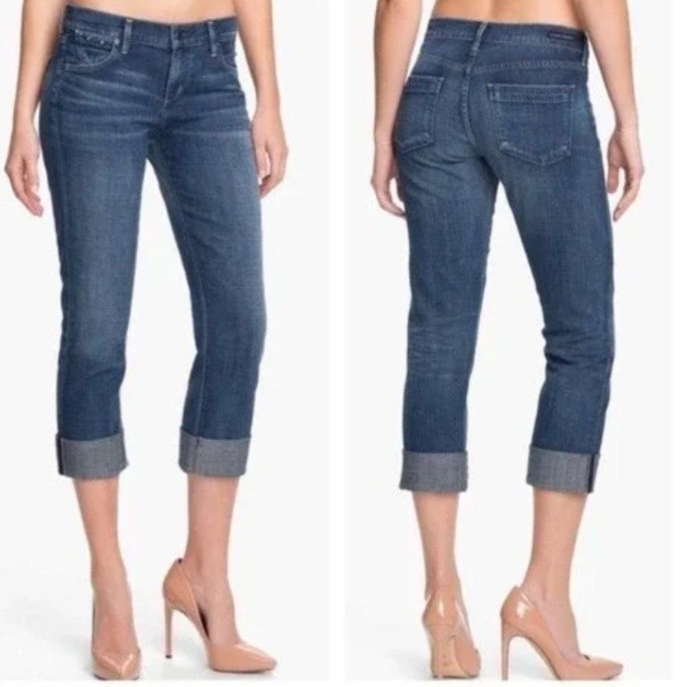 Citizens of Humanity Jeans Dani Cropped Straight Cuffed Women's Size 32